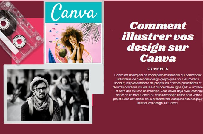 comment illustrer vos design Canva