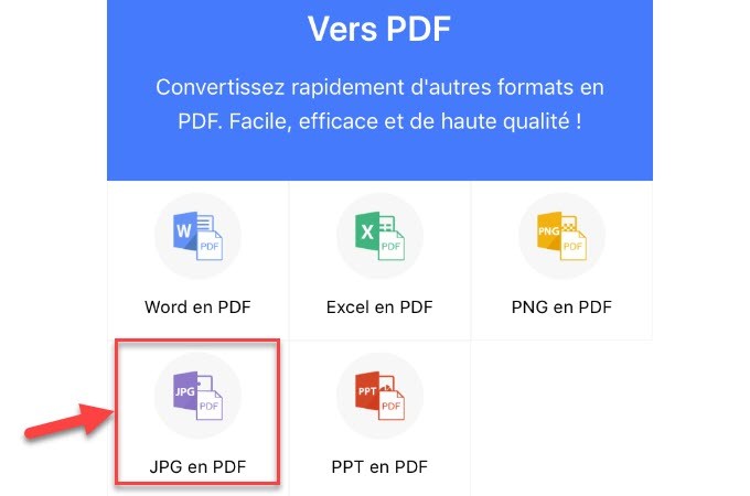 convertisseur PDF d'apowersoft logiciels pour convertir un JPG en PDF