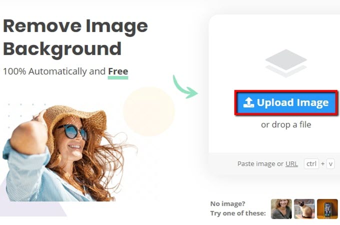 Remove BG uploader image