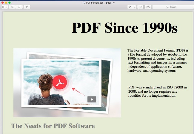 éditeurs PDF pour Mac preview
