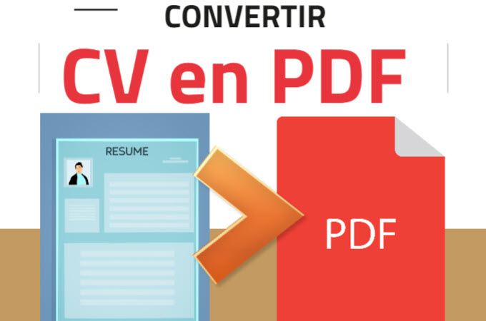 convertir un CV en PDF