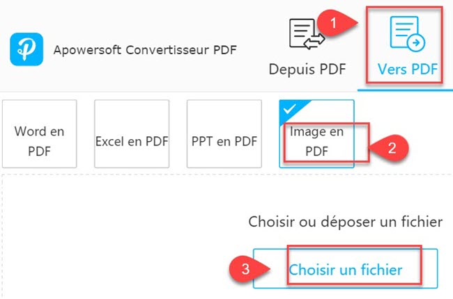 convertir une photo en pdf avec convertisseur pdf apowersoft