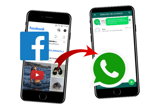 partager vidéo Facebook sur WhatsApp