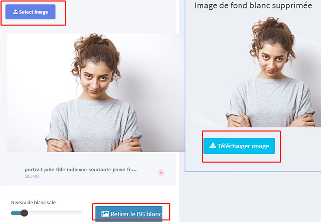 supprimer le fond blanc d’une image en ligne sur image online