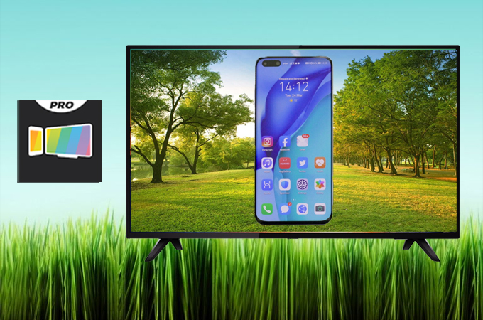 diffuser Huawei P40 sur TV via screen mirror app