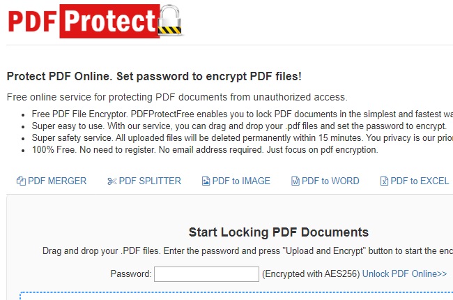 pdfprotect ajouter un mot de passe sur un PDF