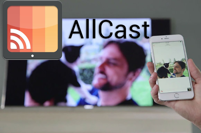 mettre en miroir l'écran iPhone sur une TV TCL via allcast