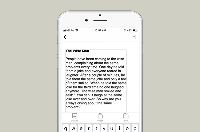 supprimer du texte sur un PDF sur iPhone avec ApowerPDF