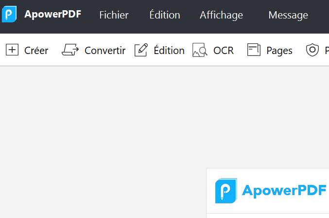 interface apowerpdf supprimer le surlignage sur un PDF