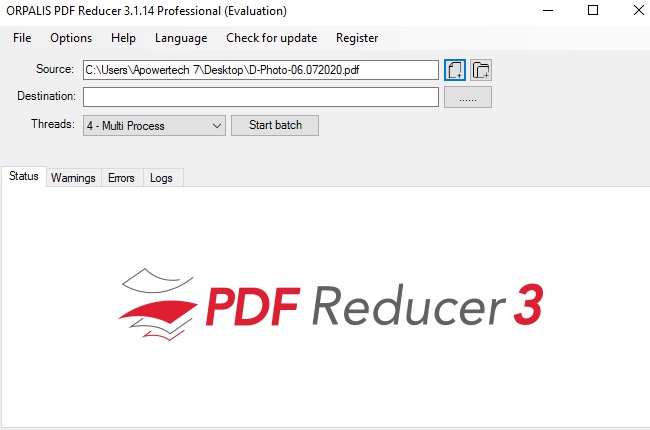 pdf reducer 3 pour compresser un PDF