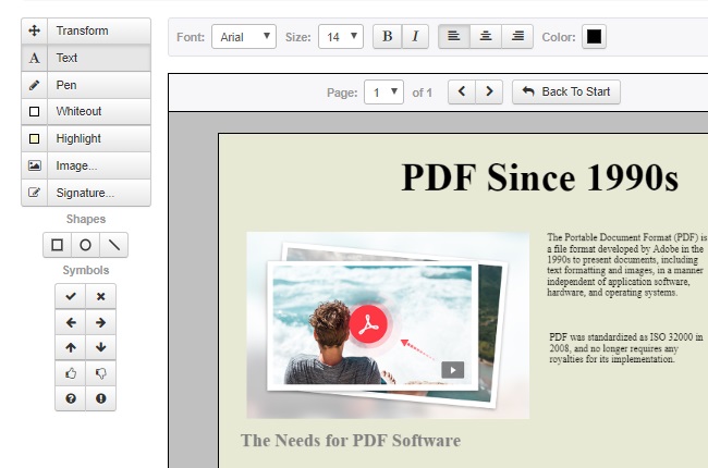 pdftoool pour supprimer du texte sur un PDF