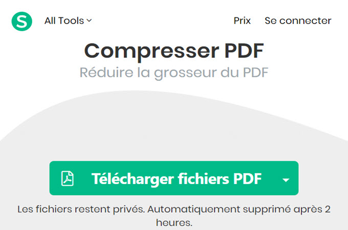 seja pour compresser un PDF