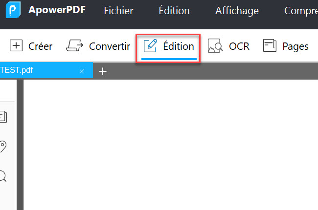 changer le texte sur un pdf avec l'option edition