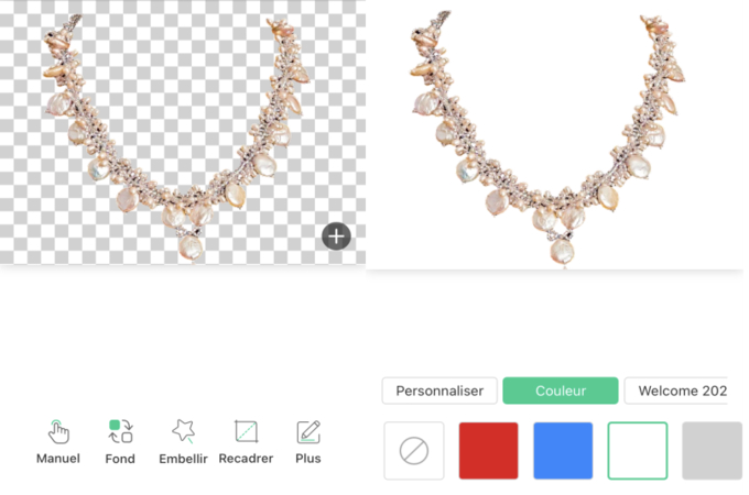 applications de photo de bijoux avec fond blanc apowersoft app