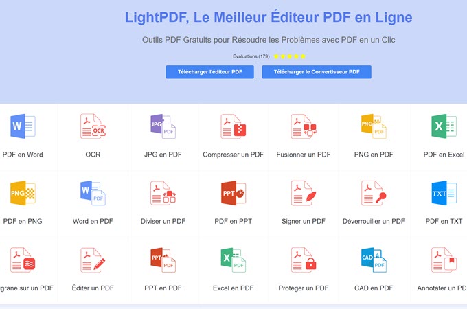 application web LightPDF