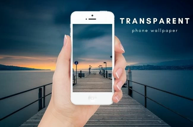 fond d'écran transparent sur iPhon et