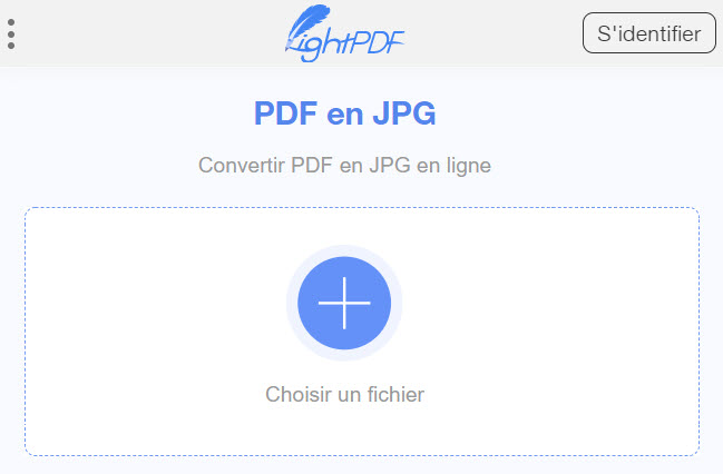 ajouter un fichier pdf lightpdf