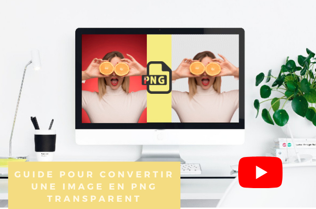 guide vidéo pour convertir une image en PNG transparent