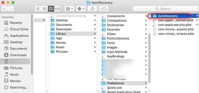 restaurer Word non enregistré sur Mac