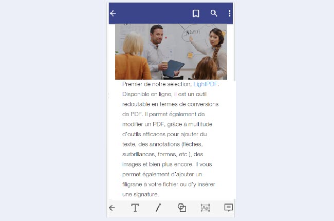 pdfelement application gratuite pour écrire sur un PDF