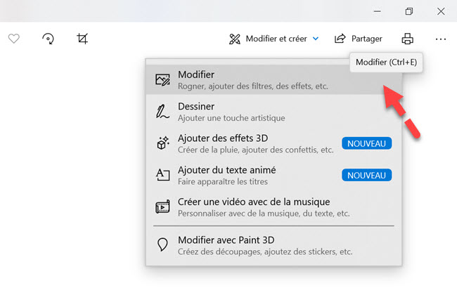 modifier photo