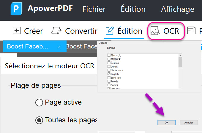 modifier PDF scanné