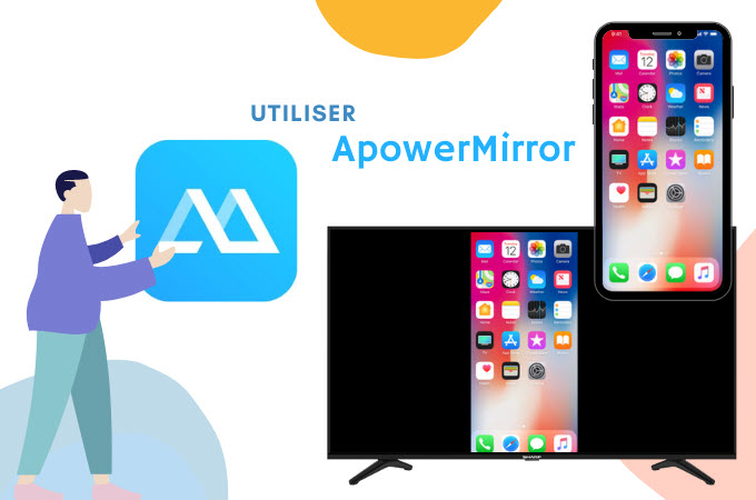 connecter son iPhone à une TV Sharp via apowermirror tv