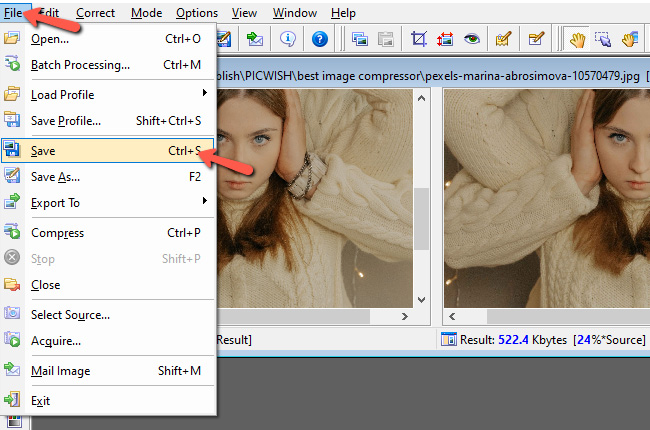 meilleur outil pour compresser l’image jpegcompress