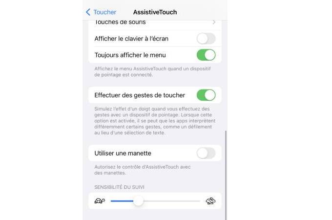 activer Assistive Touch