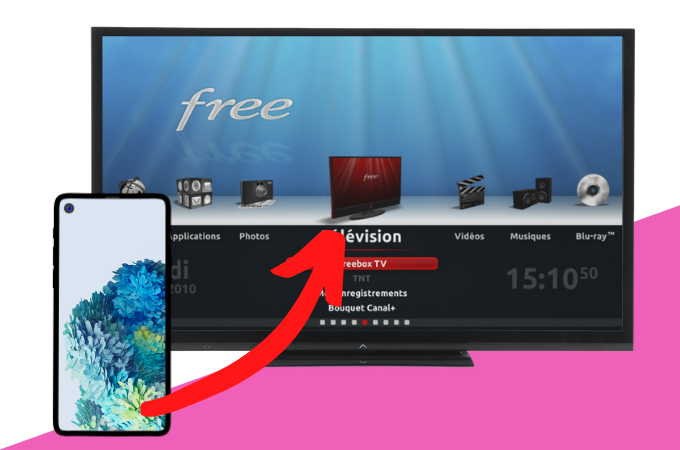 projeter l’écran de son mobile sur la Freebox TV