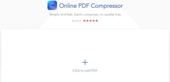 ingyenes online PDF tömörítőeszközzel