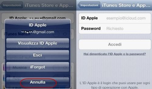 Eliminate un ID Apple sul vostro iPhone direttamente