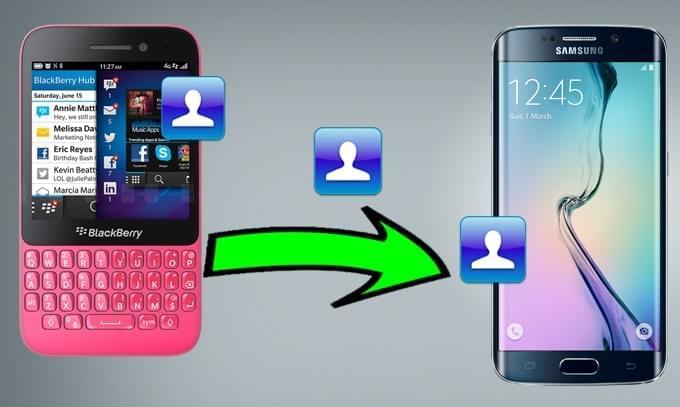 trasferire rubrica da Blackberry a Samsung S