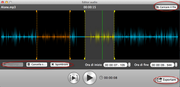 Registratore Audio per Mac 2.0 modifica audio Mac