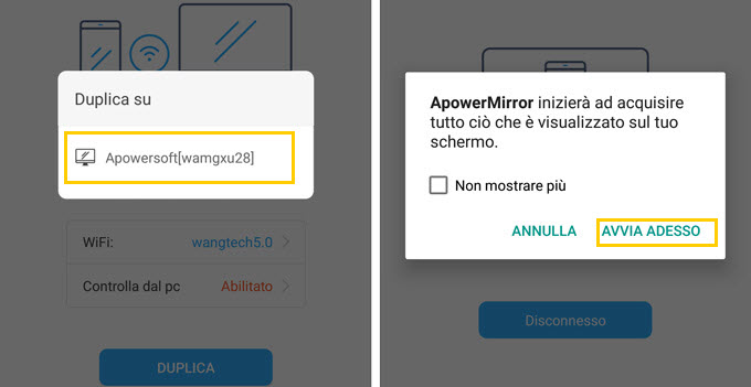 Android Connessione wireless
