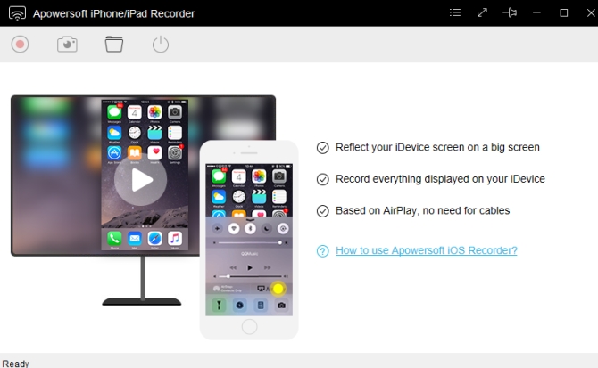 Registratore Apowersoft iPhone/iPad