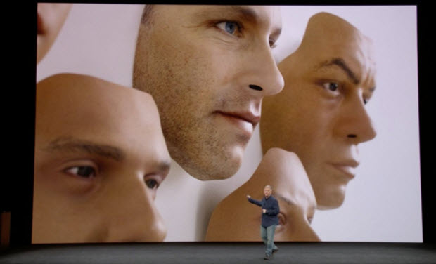 riconscimento facciale iPhone X
