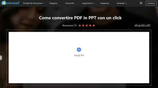 apowersoft da PDF a PPT