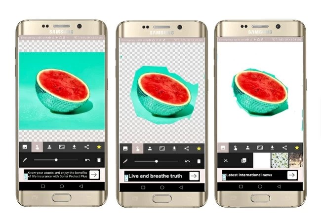un’app di sfondo bianco per foto automatic background changer