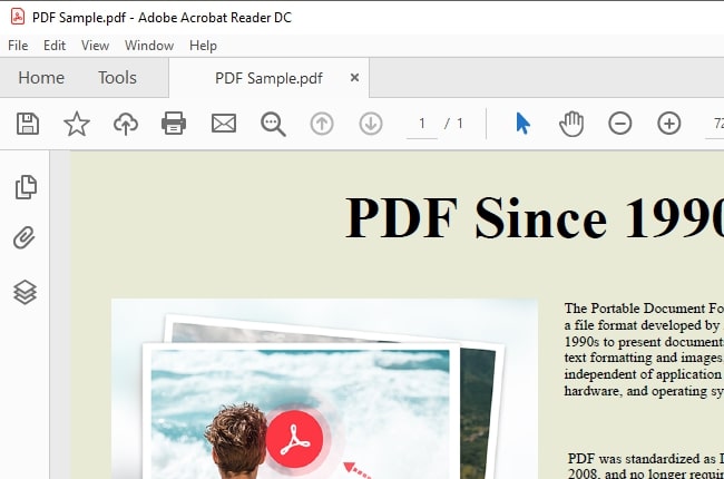 rimuove il testo su un PDF