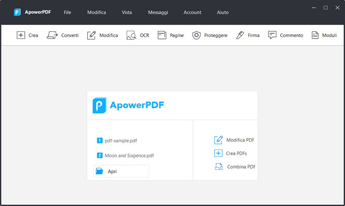 ApowerPDF per ruotare PDF