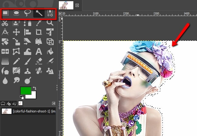 eliminare lo sfondo bianco in photoshop gimp program