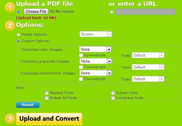 VeryPDF Free PDF Compress Online