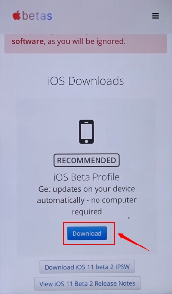 iOS 11 Beta 2ダウンロードリンク