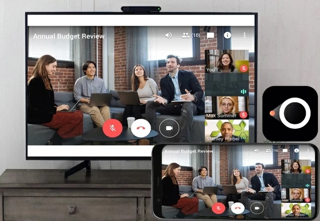 Google Meetをテレビにミラーリング