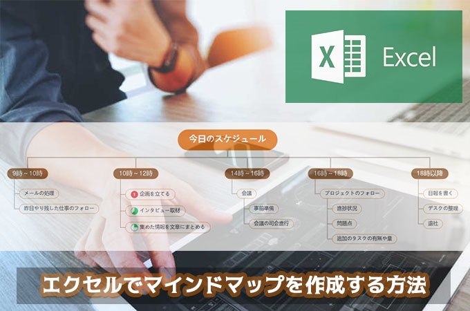 エクセルでマインドマップの作り方