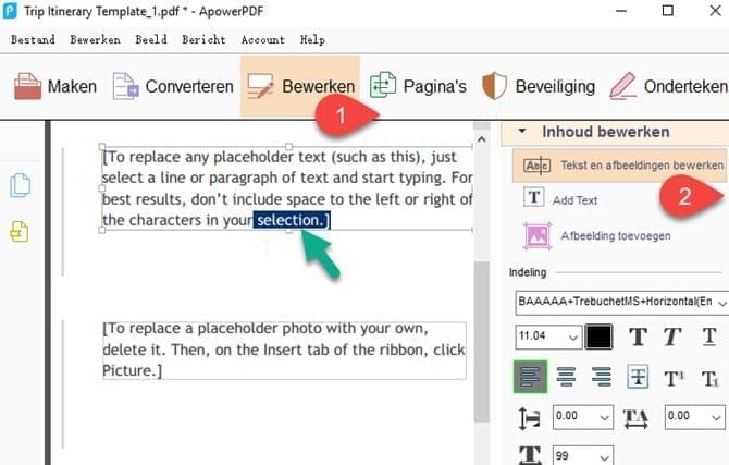 hoe PDF-tekst bewerken