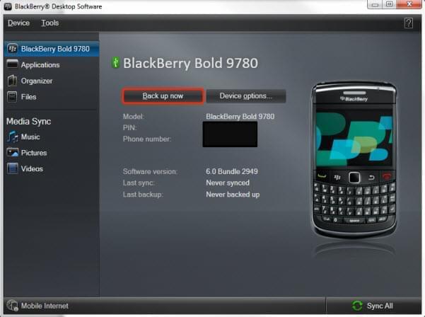 Blackberry Bureaublad Software