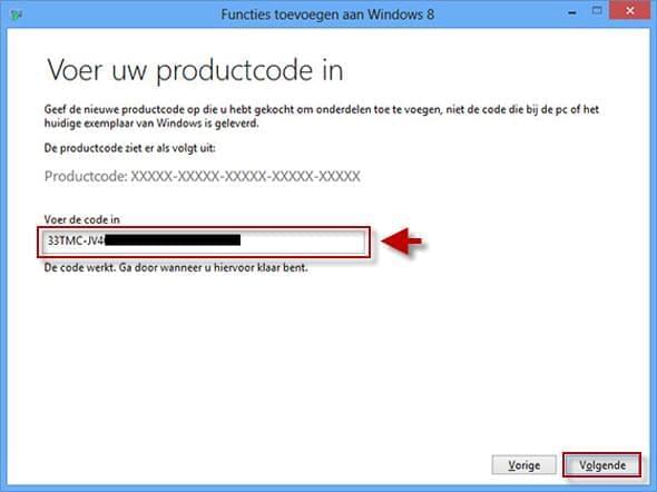 windows 8 productcode