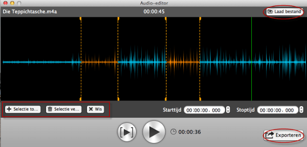 bewerken van audio op de Mac
